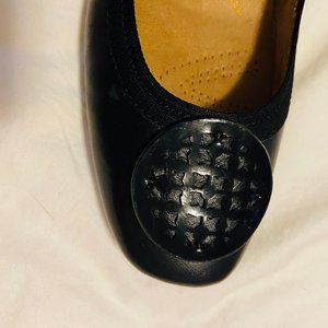 Clark Candra Blush Black Flat